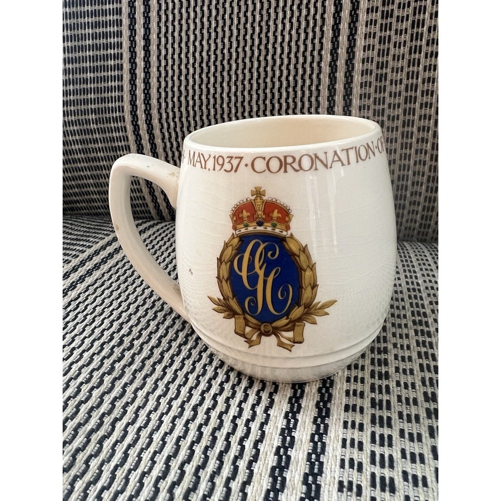 Commemorative Cup Coronation of King George & Queen Elizabeth May 1937 Solian - Picture 3 of 7